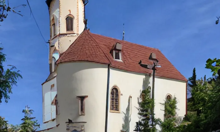 kostel svatých Petra a Pavla (Křoví) – noc