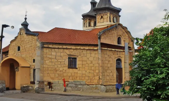 Kostel svatých Petra a Pavla (Peruc) – akvarel