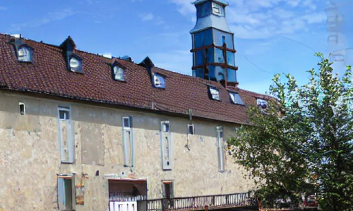 Kostel svatých Petra a Pavla (Planá) – akvarel