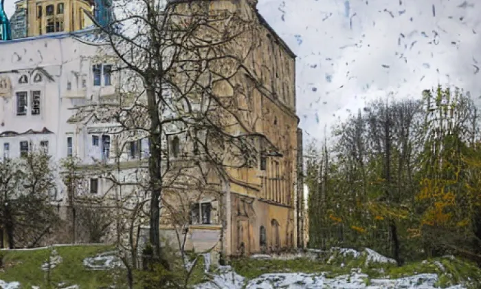 kostel svatých Petra a Pavla (Rohovládova Bělá) – zima