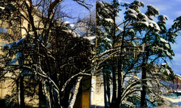 Kostel svatých Petra a Pavla (Struhy) – zima