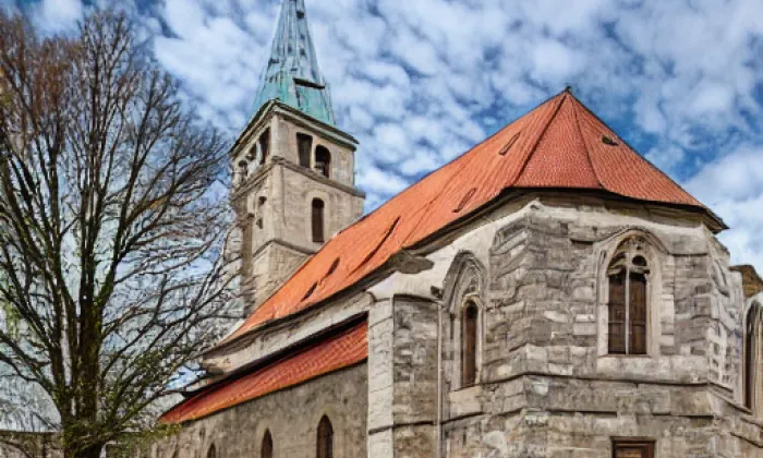 Kostel svatých Petra a Pavla v Mělníku – iluminace