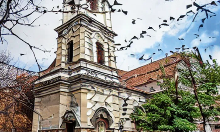 Kostel svatých Petra a Pavla v Oseku – winter