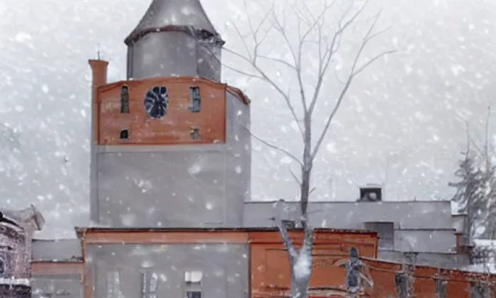 Kostel svatého Šimona a Judy (Mojžíř) – winter