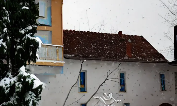 kostel svatého Šimona a Judy (Roseč) – winter