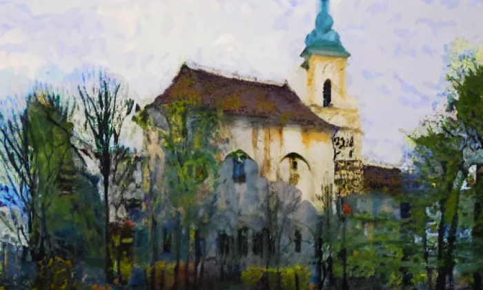 kostel svatého Šimona a Judy (Strážek) – spring