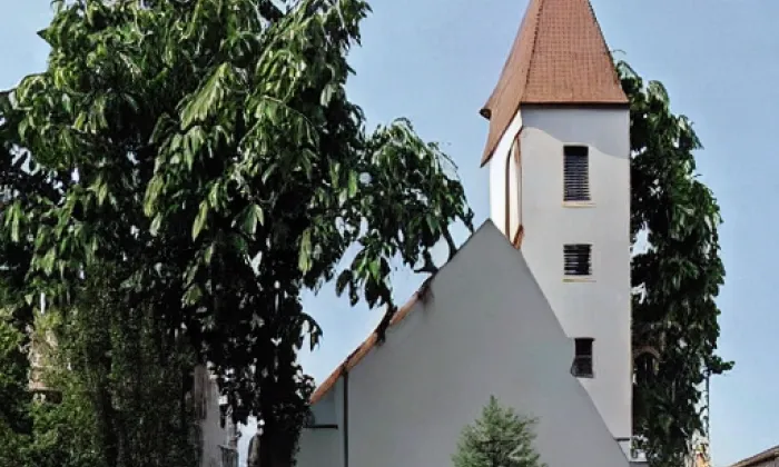 Kostel svatého Štěpána (Horní Bukovsko) – akvarel