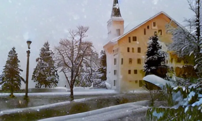 Kostel svatého Štěpána (Hrušovany nad Jevišovkou) – winter