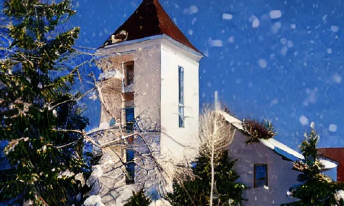 Kostel svatého Štěpána (Kvilda) – winter