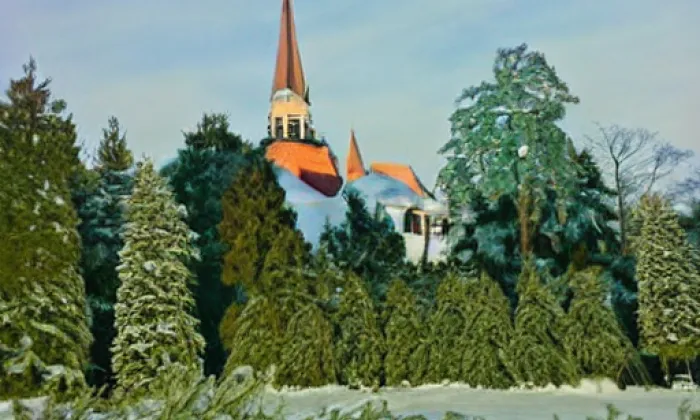 Kostel svatého Antonína Paduánského (Hrabětice) – winter