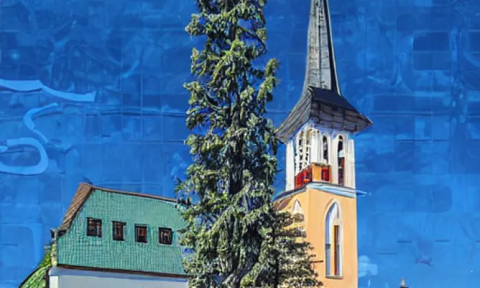 Kostel svatého Antonína Paduánského (Liberec XIV-Ruprechtice) – zima