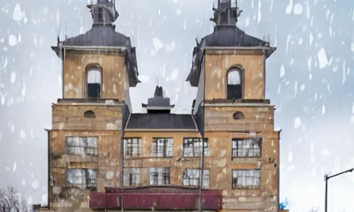 kostel svatého Antonína Paduánského v Holešovicích – winter
