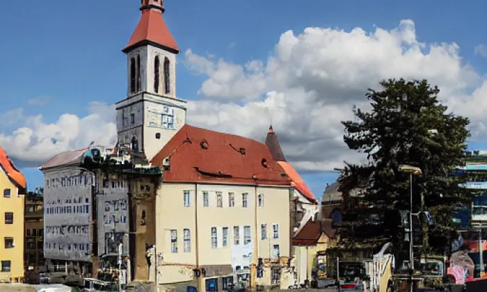 Kostel svatého Apolináře (Modlany) – autumn