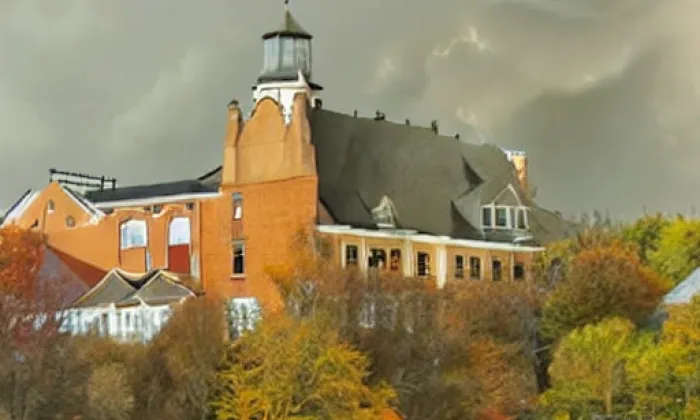 Kostel svatého Apolináře v Praze – autumn