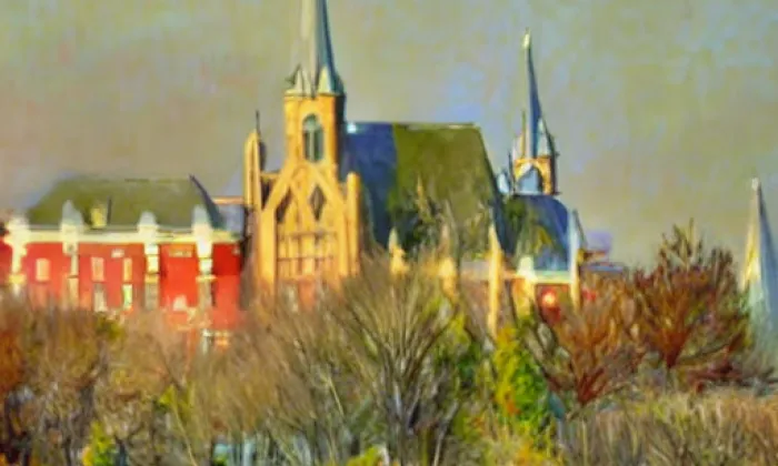 Kostel svatého Apolináře v Praze – spring