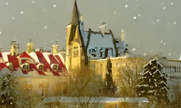 Kostel svatého Apolináře v Praze – winter