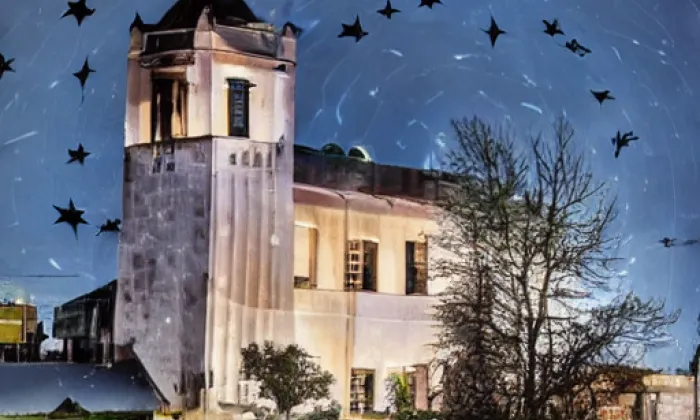 Kostel svatého Archanděla Michaela (Dolní Rokytnice) – noc