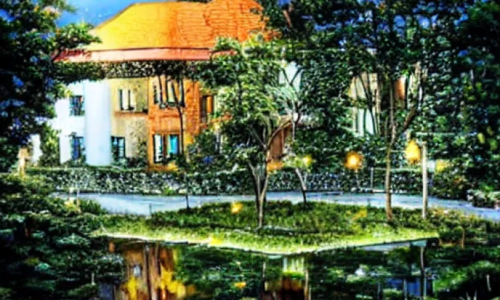 kostel svatého Archanděla Michaela (Valy) – noc