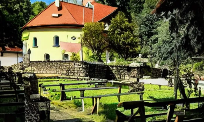 kostel svatého Archanděla Michaela (Valy) – léto