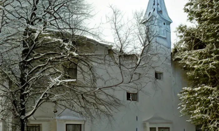 kostel svatého Barnabáše – winter