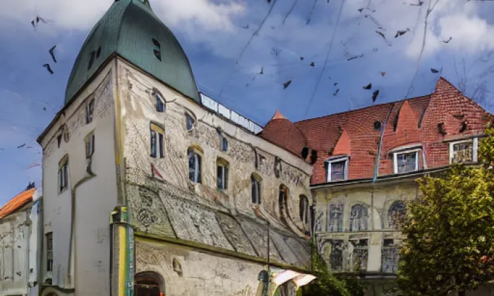 kostel svatého Bartoloměje (Žebětín) – akvarel