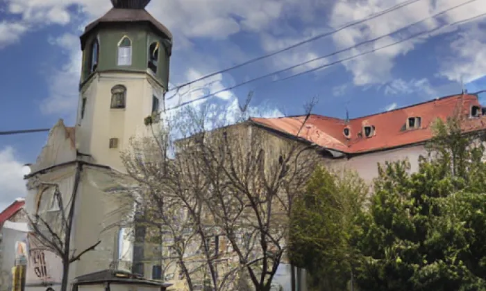 kostel svatého Bartoloměje (Žebětín) – noc