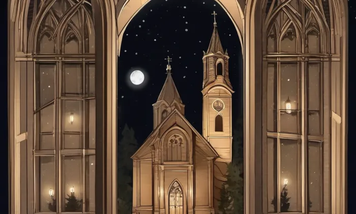 Kostel svatého Bartoloměje (Bílence) – noc