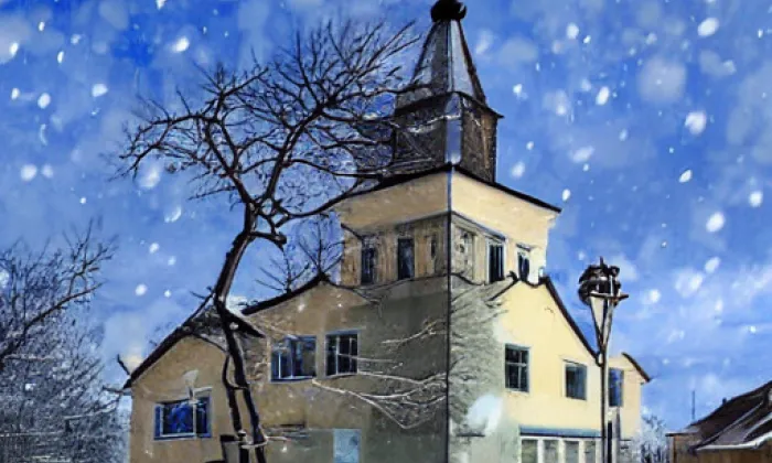 kostel svatého Bartoloměje (Bítovany) – winter