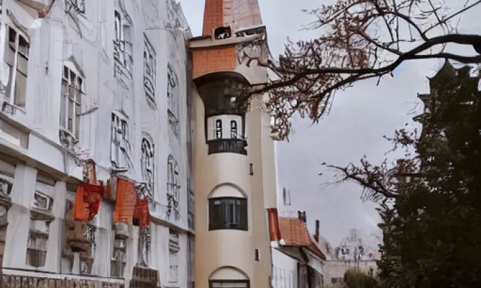 Kostel svatého Bartoloměje (Chodovice) – akvarel