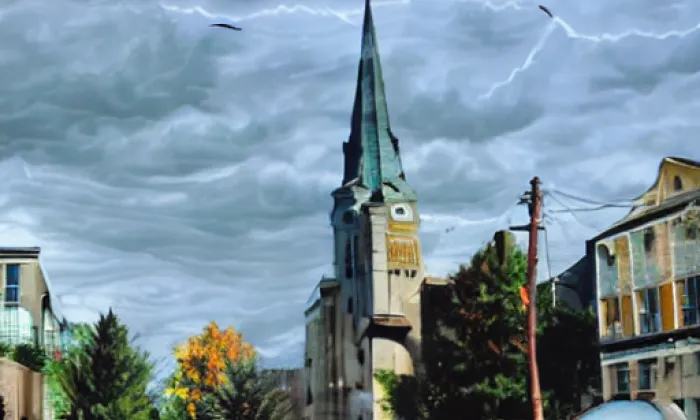Kostel svatého Bartoloměje (Držkov) – autumn