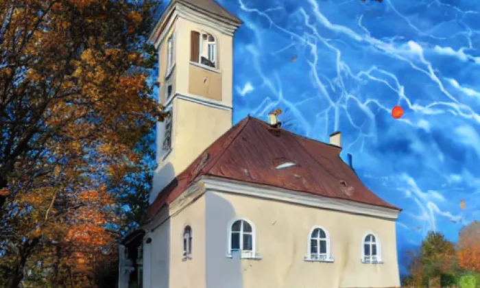 kostel svatého Bartoloměje (Hodějice) – autumn