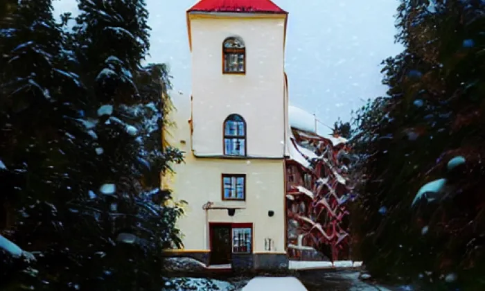 Kostel svatého Bartoloměje (Hrádek nad Nisou) – winter