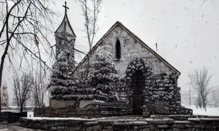 Kostel svatého Bartoloměje (Kopřivnice) – winter
