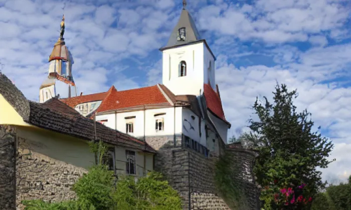 kostel svatého Bartoloměje (Krumvíř) – autumn