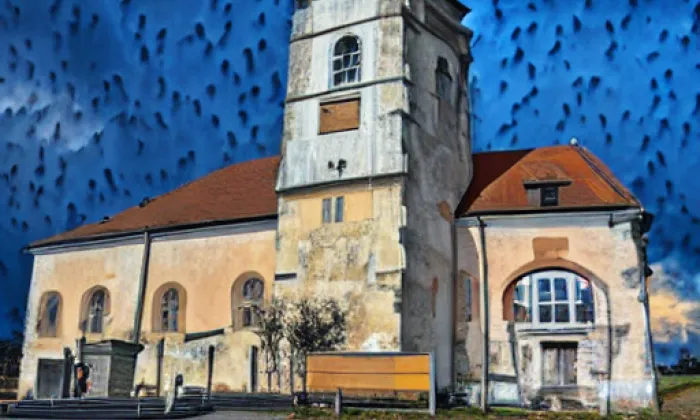 kostel svatého Bartoloměje (Kunžak) – autumn