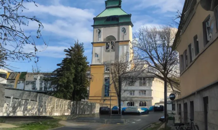 Kostel svatého Bartoloměje (Libčice nad Vltavou) – akvarel