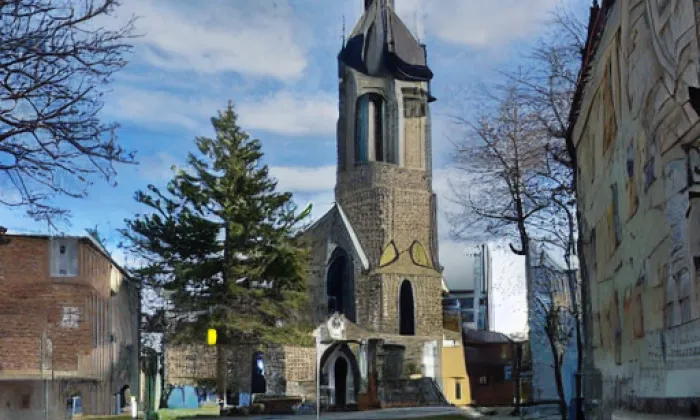 Kostel svatého Bartoloměje (Libčice nad Vltavou) – noc
