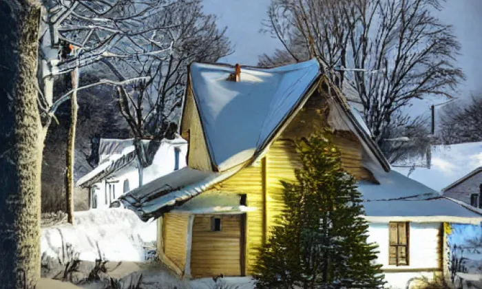 Kostel svatého Bartoloměje (Nová Ves) – winter