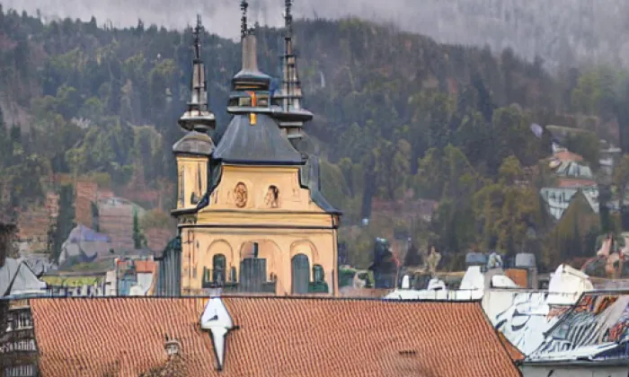 Kostel svatého Bartoloměje (Pecka) – autumn