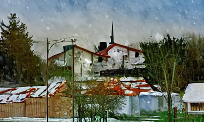 kostel svatého Bartoloměje (Radkov) – winter