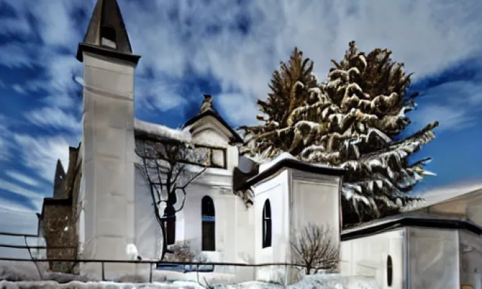 Kostel svatého Bartoloměje (Radostín nad Oslavou) – winter