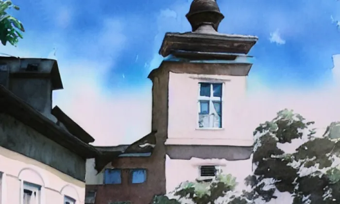 Kostel svatého Bartoloměje (Rejštejn) – akvarel
