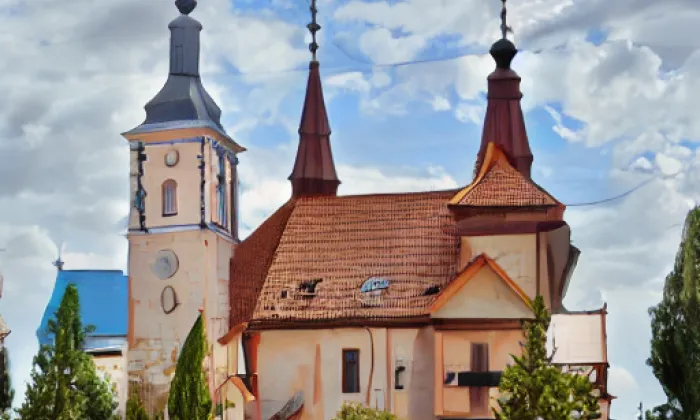 kostel svatého Bartoloměje (Rozsochy) – autumn