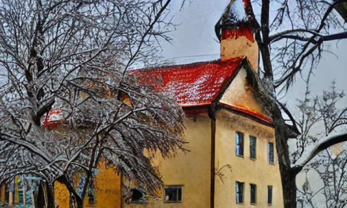 Kostel svatého Bartoloměje (Smolnice) – winter