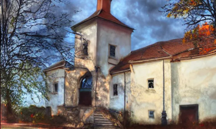 Kostel svatého Bartoloměje (Solopysky) – autumn