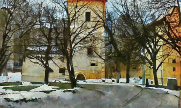 Kostel svatého Bartoloměje (Vráž) – autumn