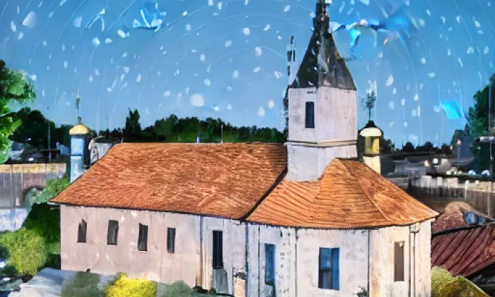 Kostel svatého Bartoloměje (Vyšší Brod) – noc