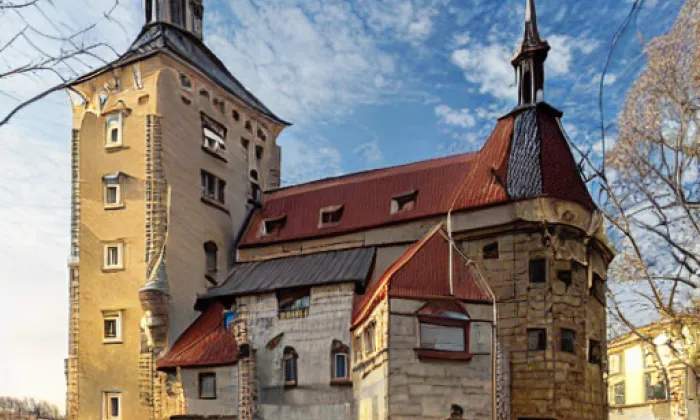 Kostel svatého Bartoloměje v Bakově nad Jizerou – autumn