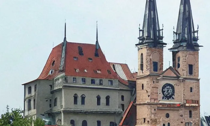Kostel svatého Bartoloměje v Kolíně – winter
