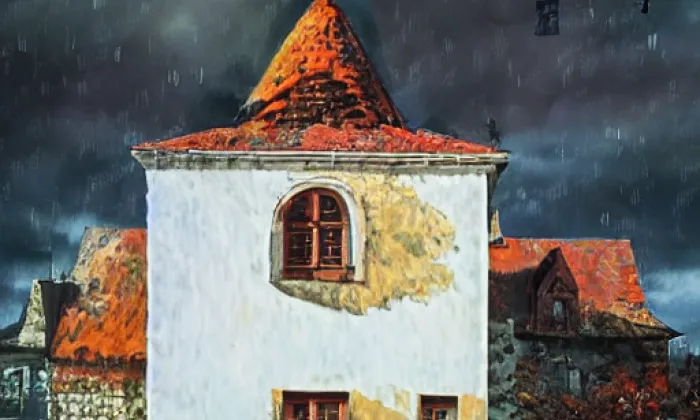 kostel svatého Bartoloměje v Mochově – autumn